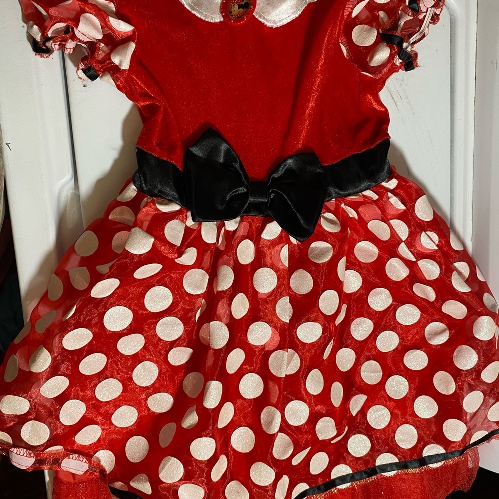 Disney Minnie Mouse Red and White Polka Dot Kids Costume